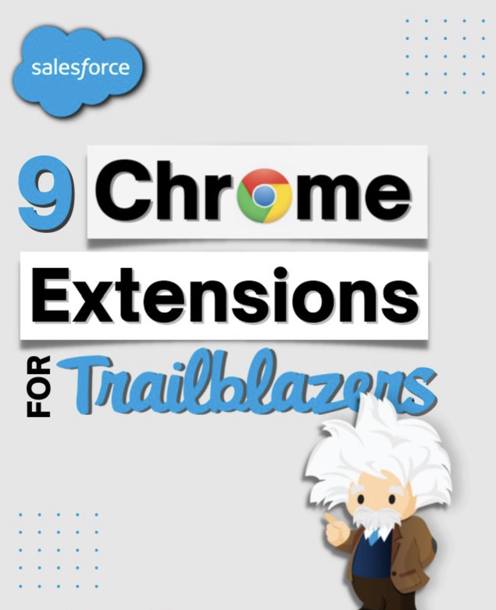 9 Chrome Extensions for #Salesforce Professionals! 

linkedin.com/posts/phaneend…

#trailblazercommunity #trailblazers #momentmarketers #marketingchampion