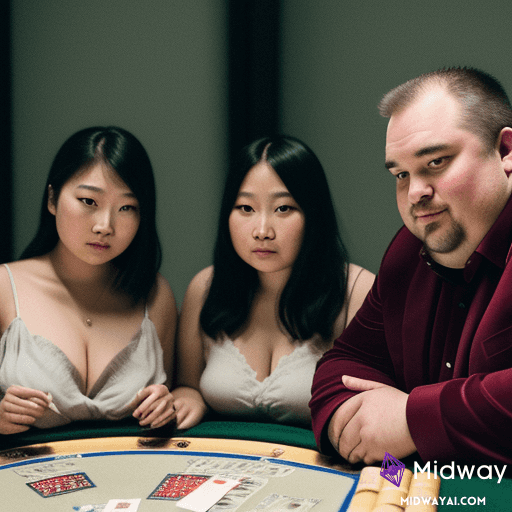 SerBullish's tweet image. American man playing a game of cards on his business trip to Shanghai.

#MidwayAI #StraightCouple #BigDaddy #WMAF #FatDaddy #DaddyBear #AsianWife