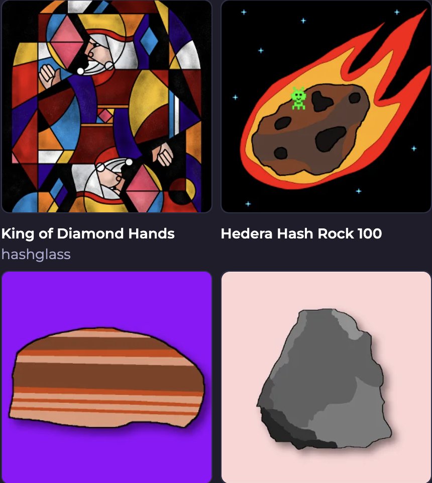 <a href="/HederaHashRocks/">Hash Rocks | MINT CLOSED</a> Still rocking!!! 🪨💎👐