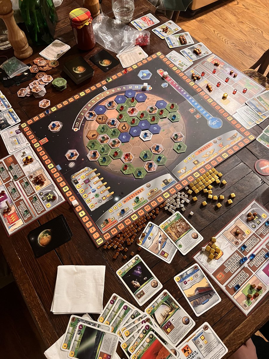 zacjones93's tweet photo. Some late night gaming terraforming mats with friends https://t.co/BrBqoWTEfM