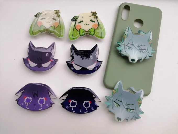 Popsocket : production!The ones I have is the 1st and 2nd print test, I adjusted the color last week and the 2nd pic is the result, pic from manu 