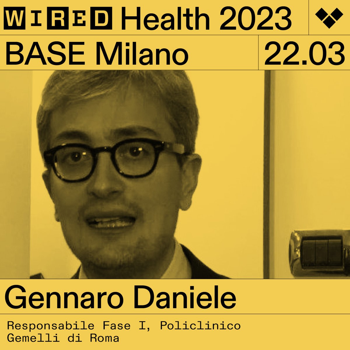 wireditalia's tweet photo. A #WiredHealth, il nostro appuntamento dedicato alla salute e alle innovazioni per la vita, avremo Rita Pisanello, senior clinical Operations Lead, @RocheItalia e Gennaro Daniele, responsabile Fase I, Policlinico Gemelli di Roma. Registrati a #WH23: https://t.co/YnNS9gUHfF https://t.co/Hg81QE6lyM