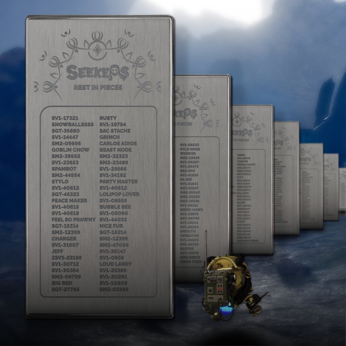 seekers_xyz's tweet photo. We may have lost our fellow Seekers during The @GodsnGoblins Pledge, but their sacrifice will not be in vain.
As we honour the memory of those 10,503 Seekers torn apart by the Goblins, we mourn but also find strength in each other. The bond of The Found grows stronger with every challenge we face.
Rest in pieces, dear frens.
😔 🪦 🙏