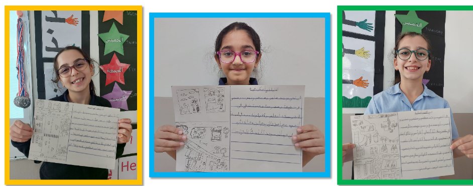 AIS_Grade4's tweet photo. Grade 4 Arabic for Non-Arabs students did a great job describing their neighborhood in Arabic! Great job!

#AISArabic #AISGrade4 https://t.co/bYo9Ac9QVv