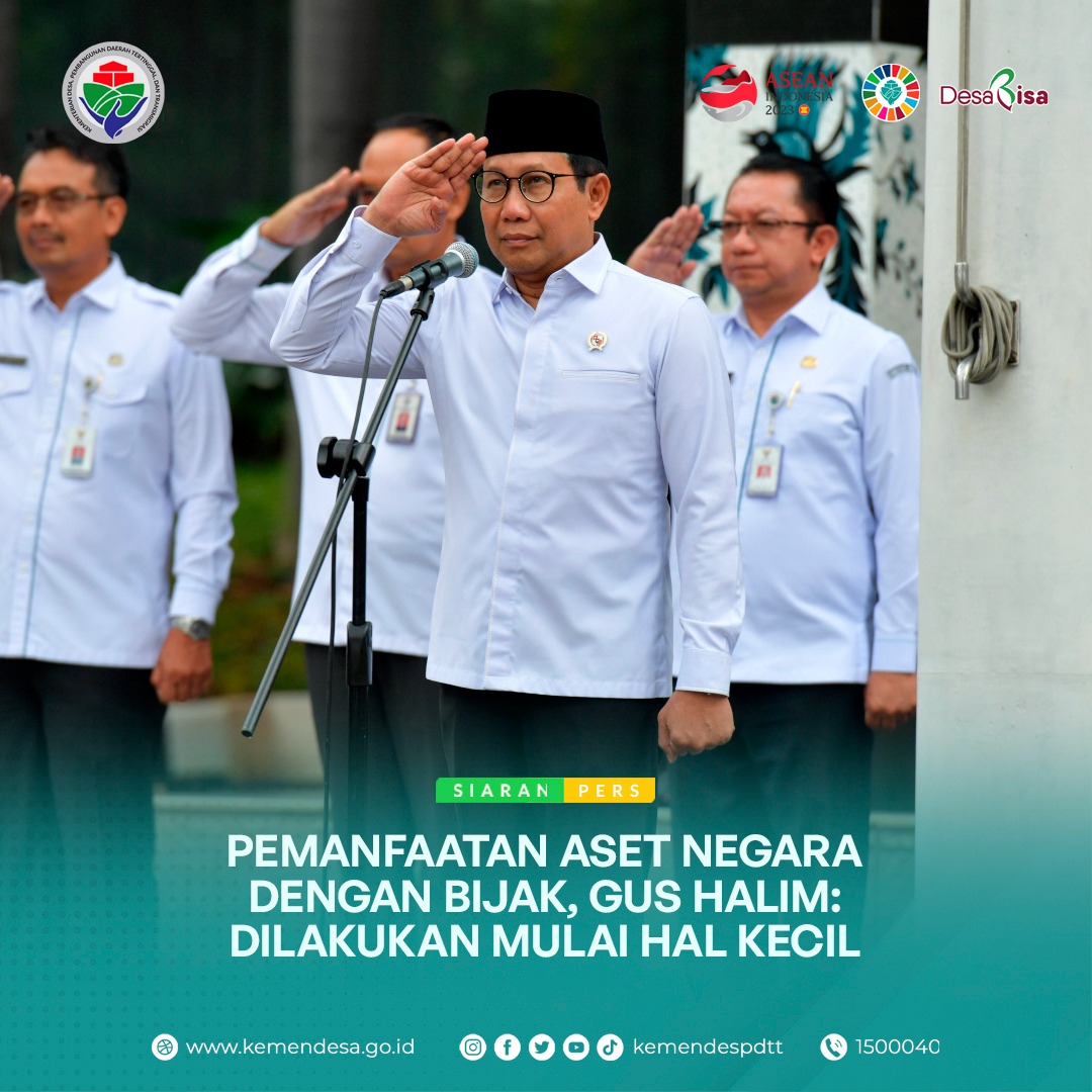 kemendespdt's tweet photo. Kebaikan tak harus selalu tentang hal besar. Kebaikan juga bisa dimulai dari hal kecil.

Mendes PDTT Abdul Halim Iskandar meminta kesadaran jajaran Kemendes PDTT untuk memanfaatkan aset negara secara bijak dan tidak berlebihan.

#KemendesPDTT
#SDGsDesa
#DesaBisa
#MulaiDariDesa https://t.co/9AavdRUiLf
