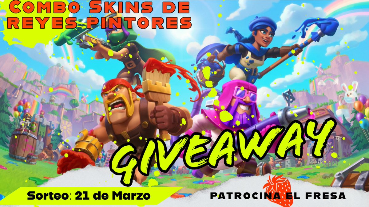 BulmaId's tweet photo. 𝐒𝐎𝐑𝐓𝐄𝐎-𝐒𝐎𝐑𝐓𝐄𝐎-𝐒𝐎𝐑𝐓𝐄𝐎-𝐒𝐎𝐑𝐓𝐄𝐎-𝐒𝐎𝐑𝐓𝐄𝐎

COMBO SKINS DE REYES PINTORES
(PAGO VÍA PAYPAL-$25)

📣PARA PARTICIPAR:

⭐SEGUIRME EN TWITCH https://t.co/9hmYkNnpyE (captura en comentarios)
⭐Like y RT
⭐Etiqueta a 2 amigos

Se sortea el martes 21
GRACIAS 🍓 https://t.co/Q2T3PD5I9f