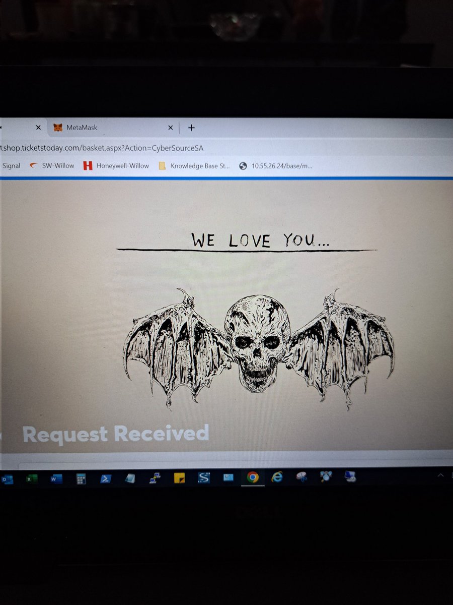 I registered for my tickets today and am beyond stoked to get to see <a href="/FIROfficial/">Falling In Reverse</a> and <a href="/TheOfficialA7X/">Avenged Sevenfold</a> all in one night! A literal dream come true! I thought it would only remain a dream in my head that the two would ever do a show together!!