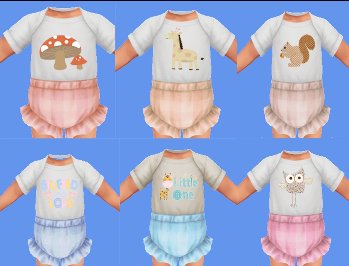 smilesarepretty's tweet photo. If anyone wants them, here. https://t.co/W8fr3vBfVL

#TheSims4 #TheSims4Infants #thesims4cc https://t.co/gYZrmCEMDi