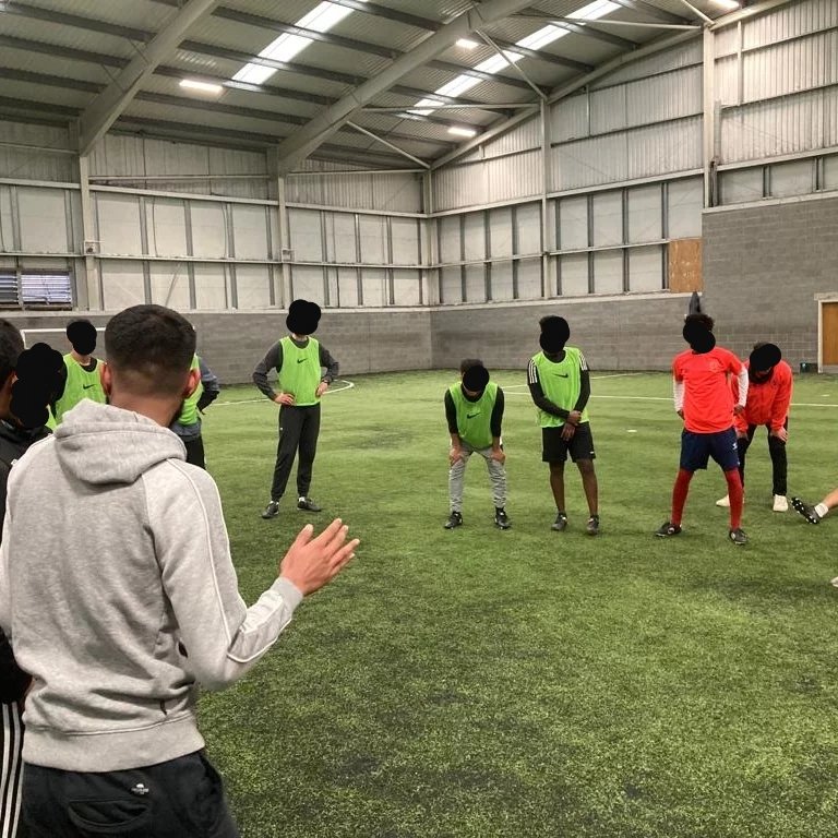 NorthStar_YP's tweet photo. Huzaifa and Hassan from North Star Youth Project supported the @htafcfoundation with their regular football sessions for refugees and asylum seekers this week.

#northstaryouth #bethechange #nsy #huddersfield #htafc https://t.co/JP1o3IN3DJ