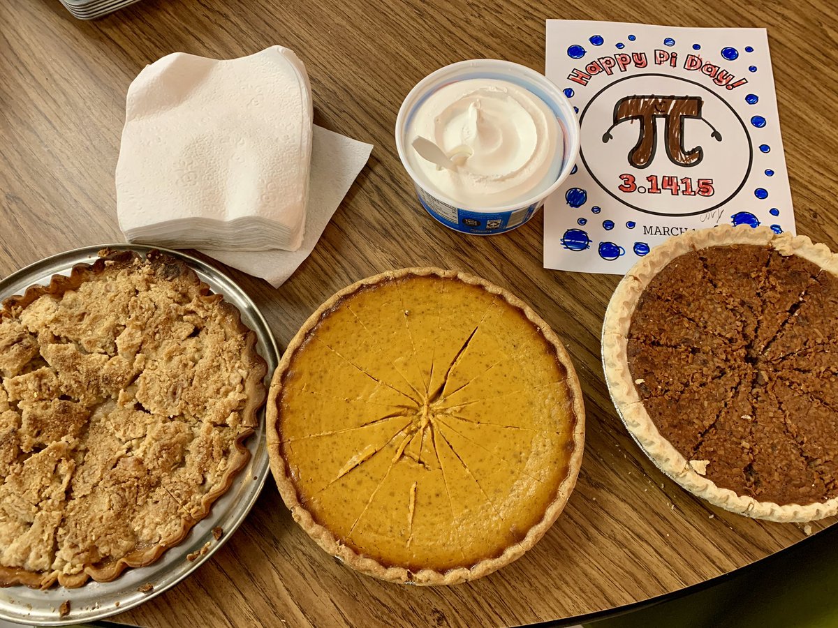 CindymillerE's tweet photo. Ms. Miller’s super second grade students at EWA celebrated Albert Einstein’s birthday and Pi Day by working on fractions with pie charts and eating pie! https://t.co/BKtS2dCrlT