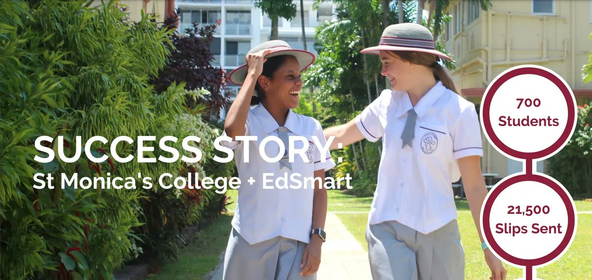 Success Story | St Monica's College + EdSmart. Read about how smart integration of technology in a modern school hit the sweet spot. buff.ly/3IJGJ15