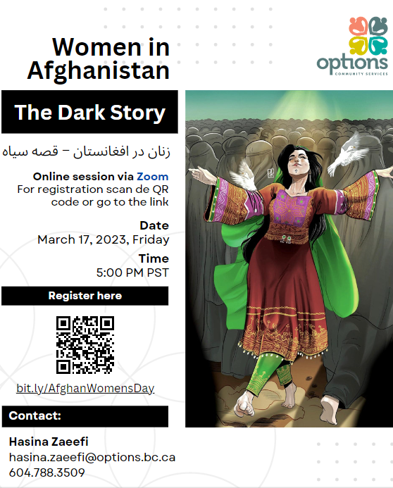 OptionsBC's tweet photo. We will be hosting a virtual event this Friday, highlighting stories of Women from Afghanistan.

This is an incredible opportunity to hear the raw details of challenges faced by Women from Afghanistan and their stories.

#OptionsBC #AfghaniWomen #MetroVan #GreaterVan https://t.co/TUpLpC2ZBs