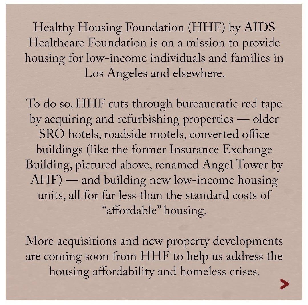 AHFcares's tweet photo. 251 more units = at least 251 more people off the streets.

Under our @healthy_housing banner, has purchased the historic Insurance Exchange in #DTLA and will be renovating it to create affordable housing.

This is our 14th building bought and renovated since 2017.
#adaptivereuse https://t.co/JSnAMsDohr