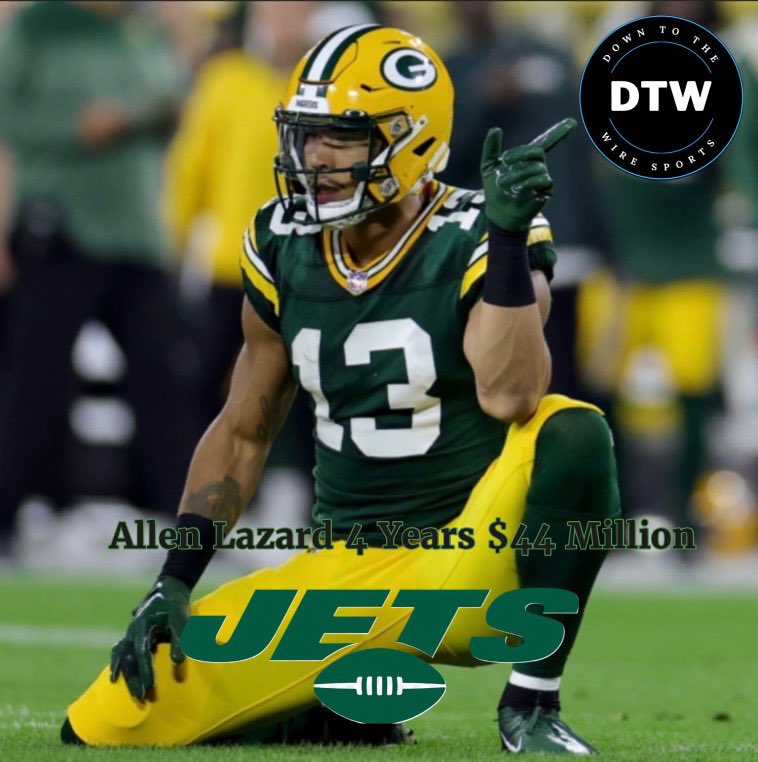 DownToTheWire9's tweet photo. Welcome to New York Allen!!!! #dttw #radio #takeflight #jets #nyjets #gogreen #football #nfl #nyfootball #jetsfootball #allgasnobrakes #joedouglas #robertsaleh #nyj #nyjetslife #nyjetsfans #metlife #espn #viralvideos #espn #adamschefter #carton https://t.co/EvXdyYko7q