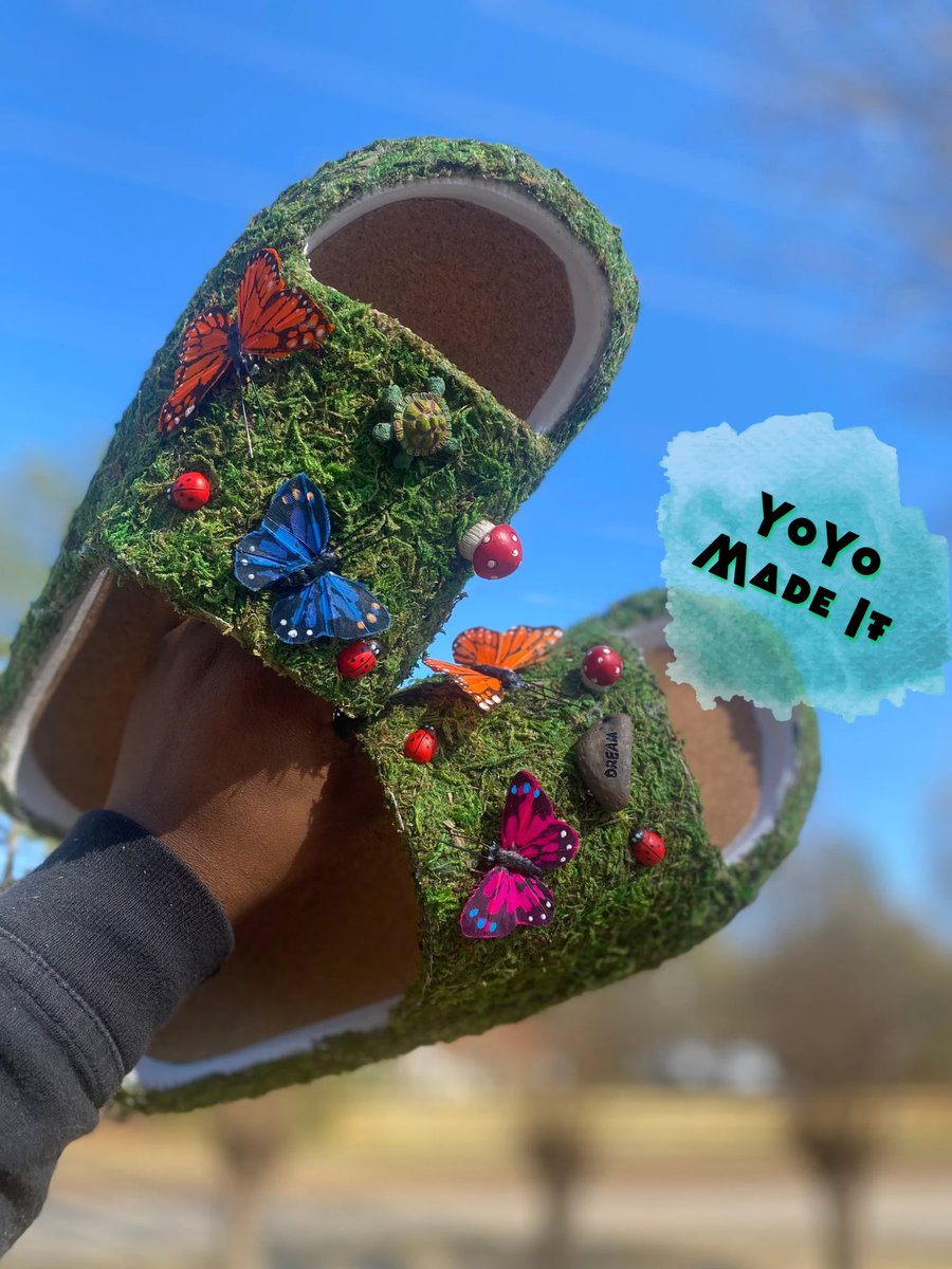 Ambitious_Prod's tweet photo. ✨Garden Toez✨ 
There was a fb post that went viral w some crocs &amp; this is my rendition. May as these to the inventory soon👀 https://t.co/dzxPxWVHOo