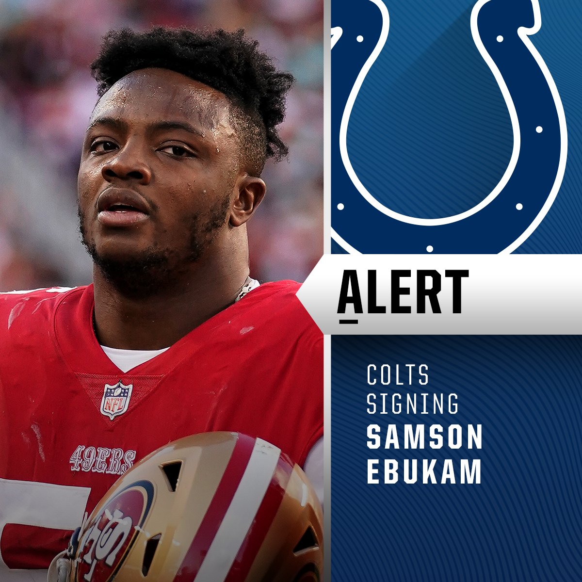 NFL's tweet photo. Colts signing DE Samson Ebukam to a 3-year, $27 million deal. (via @TomPelissero) https://t.co/TvcMJhnH9k