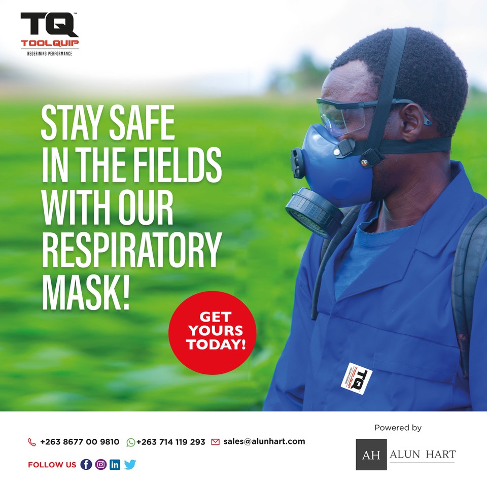 Alun_Hart_Ent's tweet photo. Love your Lungs!  
Our range of masks protects you from inhaling harmful toxins when you are going about your work.
Protect yourself and enrich your health. 
Buy yours:
Phone: +263 867 00 9810
WhatsApp: +263 714 119 293
Email: sales@alunhart.com
#AlunHart #ToolQuip #PPE #Safety https://t.co/p8lRlqlRdO