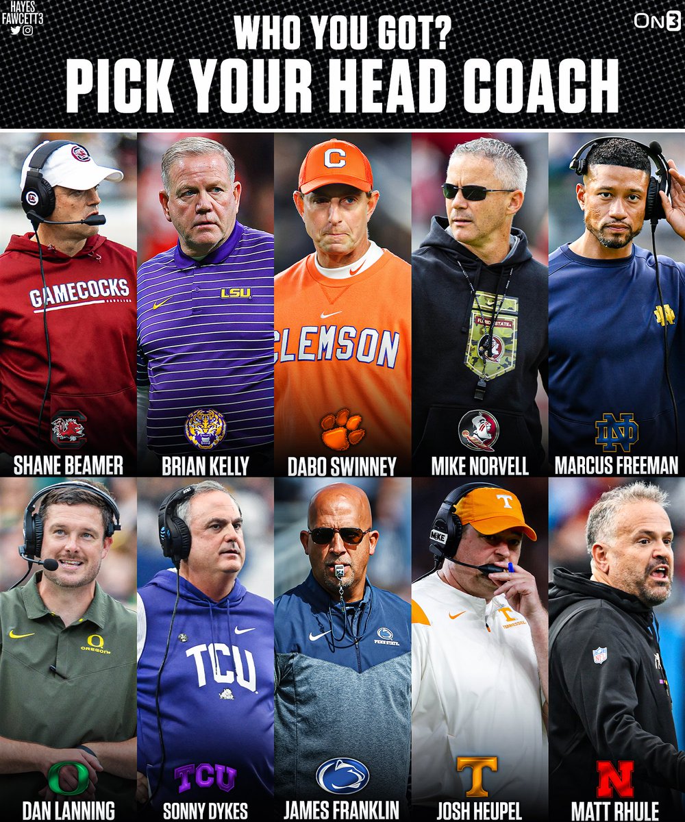 Hayesfawcett3's tweet photo. If you’re a recruit, who are you playing for?🤔 https://t.co/YDMhgoU35X