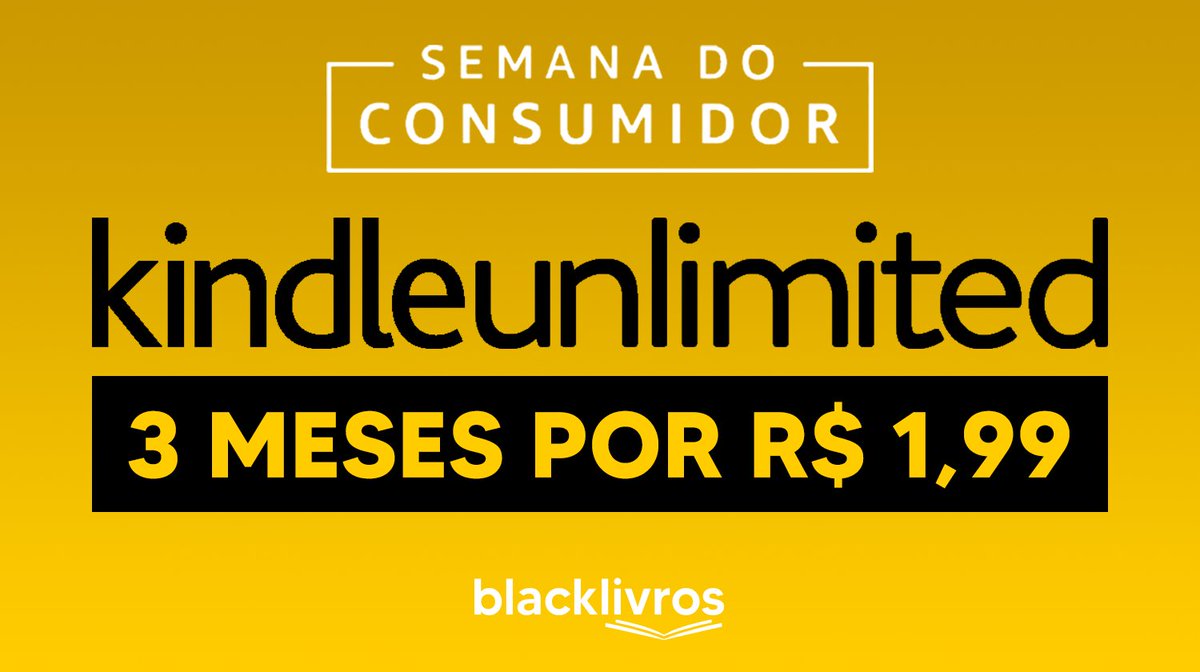 BlackLivros's tweet photo. 🚨 CORREEE! TÁ LIBERADO PRA MAIS GENTE! 🚨

3 meses de Kindle Unlimited por R$ 1,99 ⚡️

https://t.co/kiCrLFCz72
https://t.co/kiCrLFCz72

Conseguiu? Dá RT! https://t.co/vKErqxCgFl