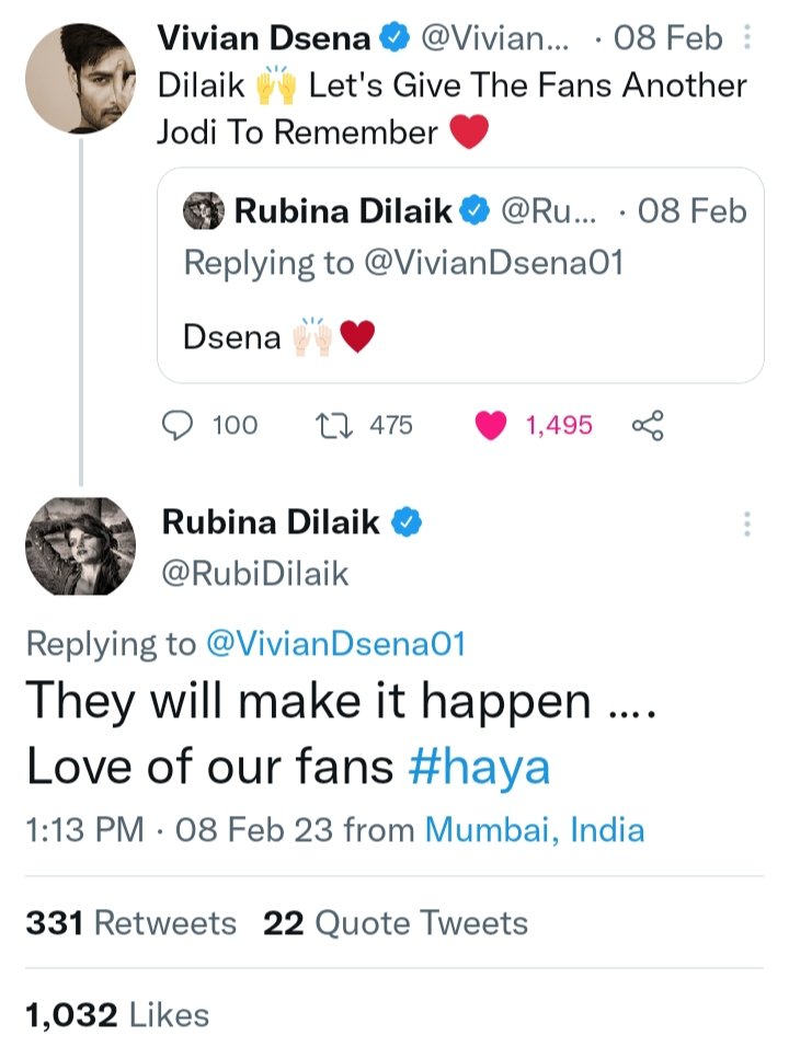 <a href="/GossipsTv/">GossipsTv(GTv)</a> <a href="/ColorsTV/">ColorsTV</a> We want #Haya  #RubinaDilaik #VivianDsena  <a href="/RubiDilaik/">Rubina Dilaik</a> <a href="/VivianDsena01/">Vivian Dsena</a>
