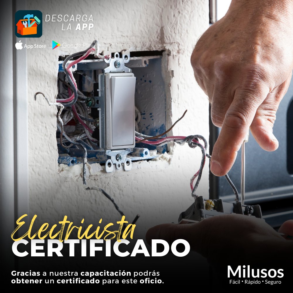 AppMilusos's tweet photo. ¿Te gusta la electricidad y quisieras poder generar ganancias? 🤔 tal vez te interese poder convertirte en un electricista certificado gracias a nosotros. 🔦

Toda la información en este link: https://t.co/oGNahwcFMD

Contáctanos: ☎️ 56 1351 5008
 
#remodelación #reparación https://t.co/cbhVtIEOlF