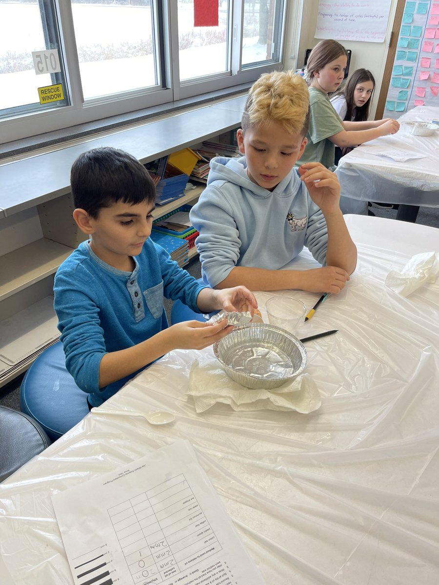 Monsonteaches's tweet photo. Learning all about ways to clean up an oil spill! https://t.co/uUKpt0XFKe