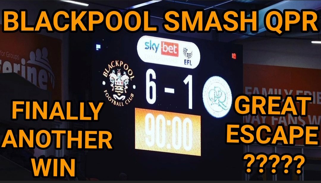 Connor_hodgson7's tweet photo. Check out my @BlackpoolFC review of the game against @QPR
Link to video- https://t.co/zG02Rfu6VZ
Comment down below your thoughts on the game.
#UTMP #BlackpoolFC
#QPR #Rs
#BPLQPR
#EFL #EFLChampionship https://t.co/Ev6OgU1M92