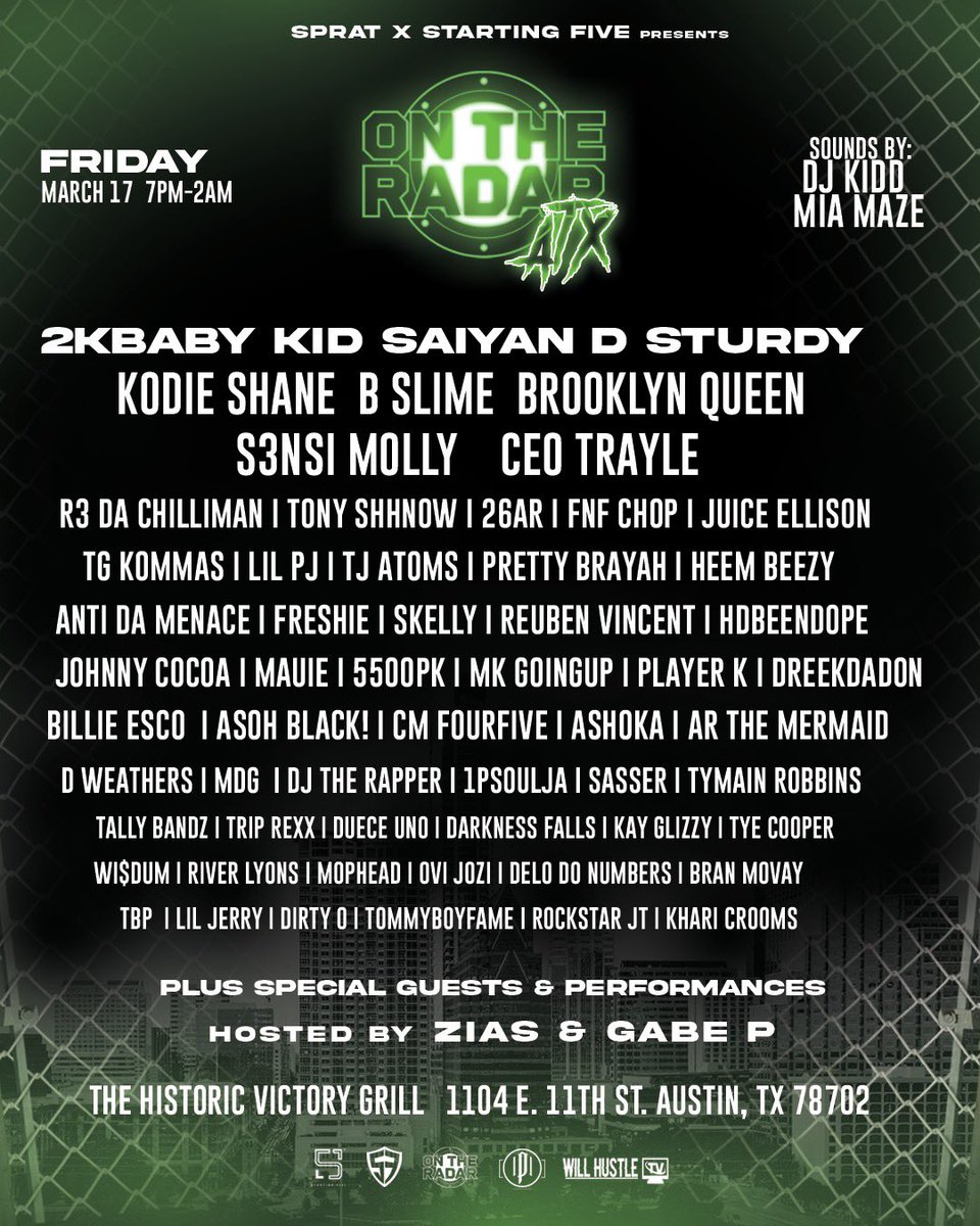 SpratFool's tweet photo. It’s up at SXSW 🔋

3/17 - Austin, Texas

@2kBaby @Dsturdy__ @S3nsiMolly @BrooklynQueen03 @ceotrayle_ 
@tonyshhnow @kodieshane @BSLIMEXBDIME @TwoSixAR @fnfchop @prettybrayah @TgKommas 

+  MANY MORE https://t.co/UmQTz7AgZQ