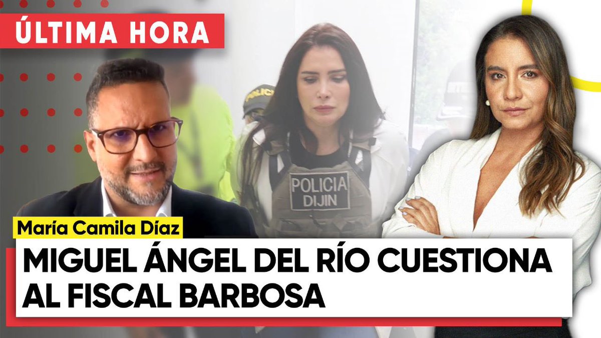 ma_camiladiaz's tweet photo. "Barbosa es un PEQUEÑO DlCTAD0R " dice el abogado Miguel Ángel del Río @migueldelrioabg sobre el Fiscal General Francisco Barbosa luego de que este calificara como  “grotesco” el proceso de deportación de Aida Merlano. Vean la entrevista completa acá : https://t.co/zaV3X4qQTb https://t.co/RPQuZnPCvl