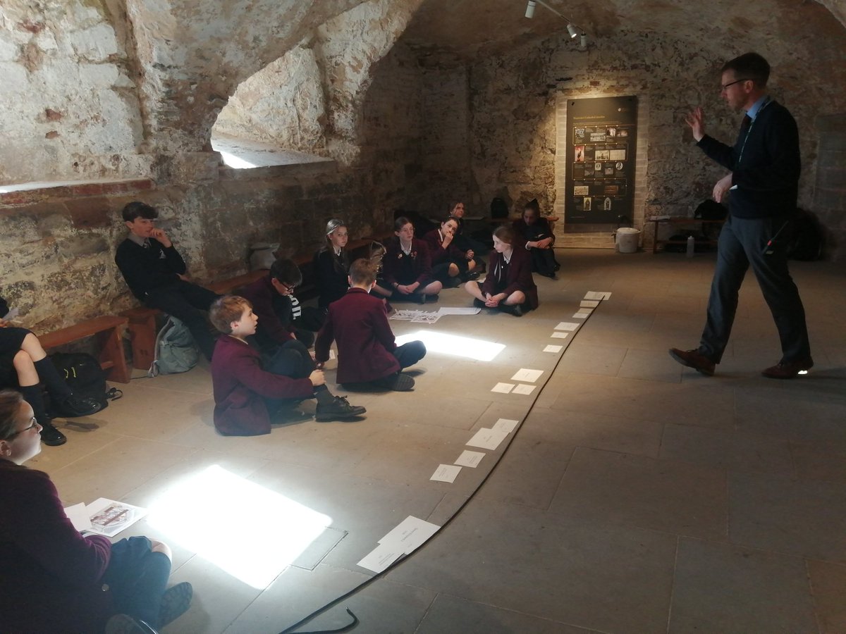 simon_dieppe's tweet photo. Year 7 getting to grips with the Reformation at Worcester Cathedral @winterfoldhs https://t.co/aK1RINzsTA