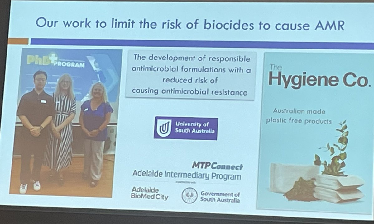 nadinehillock's tweet image. Keynote speaker at the SA One Health AMR summit Assoc Prof Rietie Venter presenting her research team’s work investigating AMR in aged care facilities … high rates of MDR E. coli in RACFs without stewardship programs #AMRsummitSA #AMR #AgedCare @LabMuis #wastewater #OneHealth