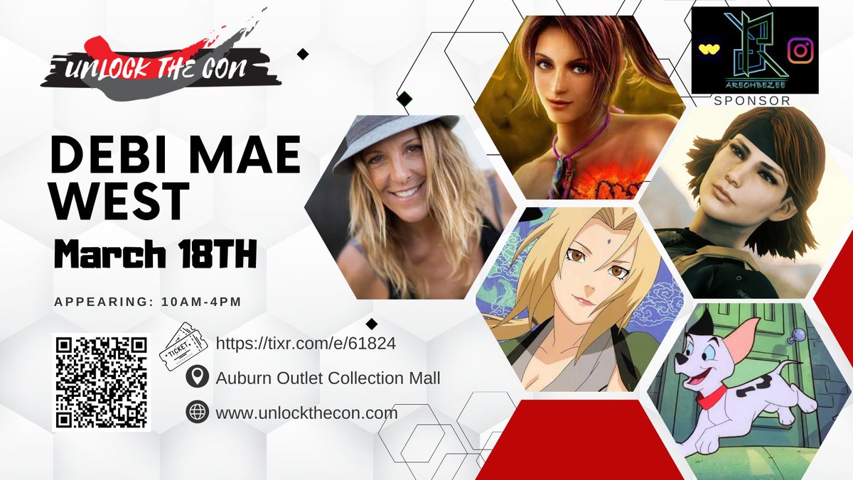 THIS WEEKEND! The iconic DEBI MAE WEST is coming to Unlock The Con! Free General Admission, Tickets Required! The Legendary 5th Hokage is here! Saturday, March 18th Only at Unlock The Con in Auburn WA.  Sponsored by Areohbezee &amp; Tony Marquez!
<a href="/areohbezee/">Robz</a> 
<a href="/missmaewest/">DebiMaeWest</a>