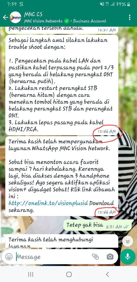 jctj1's tweet photo. Kelakuan CS @MNCPlayID ... d wa jam brp balesnya jam brp... abis itu gak ada 1 menit lsg d putus pembicaraannya.... Woiii... sy nunggu balesan situ berjam2.... https://t.co/ji2ZeZdlUr