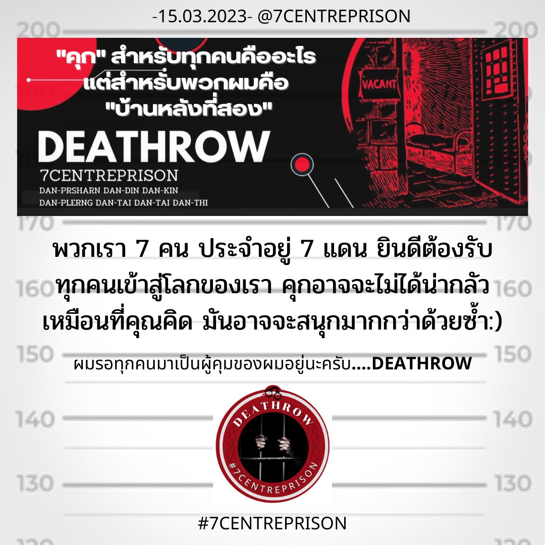มาทำความรู้จักกันสิครับ แล้วจะรู้ว่าคุกไม่ได้น่ากลัวอย่างที่คุณคิด -𝟕𝐃𝐄𝐀𝐓𝐇𝐑𝐀𝐖 𝐈𝐒 𝐇𝐄𝐑𝐄

#7CENTREPRISON