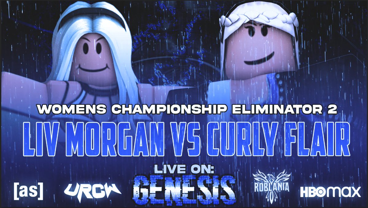 WPWMedia's tweet photo. MORE MATCHES ADDED to #WPWGenesis
@roarshrep defends his @RblxSwim Championship against #CleetusVanDam
@Z1Merchant takes on @TPOBraeth w/ @DannySydal RINGSIDE
@NSLRBLX takes on @psychojoyy in the 1ST ROUND of the WOMENS CHAMPIONSHIP ELIMINATOR TOURNAMENT!
#WPWGenesis https://t.co/ClEZSniAVS