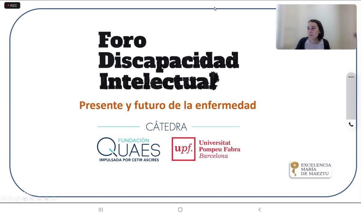 XFragil_CV's tweet photo. @TeresaNF1 , miembro de nuestra Junta Directiva, participó como ponente en el Foro #DiscapacidadIntelectual organizado por @FQuaes y @UPFBarcelona junto con tres investigadores, donde se habló #SíndromeXFrágil @AndresOzaita @FEDER_ONG @PlenaCV @CERMICV #xfragilcv #xfragil https://t.co/YLnb1gIXCj