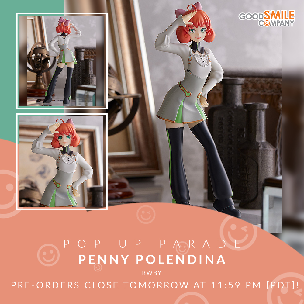Penny for your thoughts? We're thinking it's time to pre-order POP UP PARADE Penny Polendina from RWBY! Don't forget, her pre-orders close tomorrow at 11:59PM PDT on the GOODSMILE ONLINE SHOP US! Pre-order: s.goodsmile.link/d9r #goodsmile #RWBY