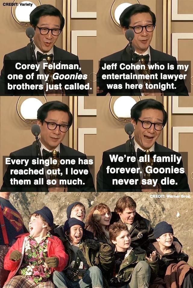 geeknewsnetwork's tweet photo. How can you not love this man? #KeHuyQuan #goonies #EEAAOO https://t.co/T0FxtPYsWi