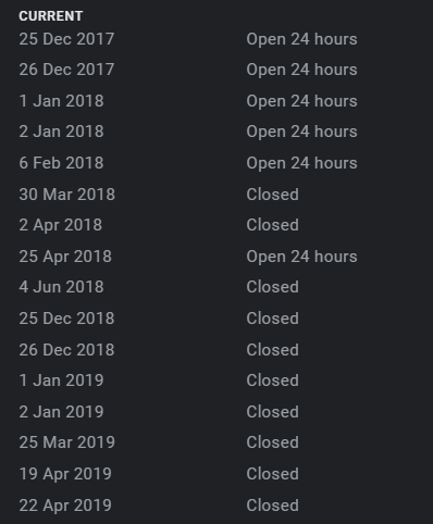 foleyplumbers's tweet photo. I really wish @GoogleMyBiz you would remove all the old dates.  Then I wouldn't have to scroll forever to get to the current/upcoming ones! https://t.co/MQysi7DlLn
