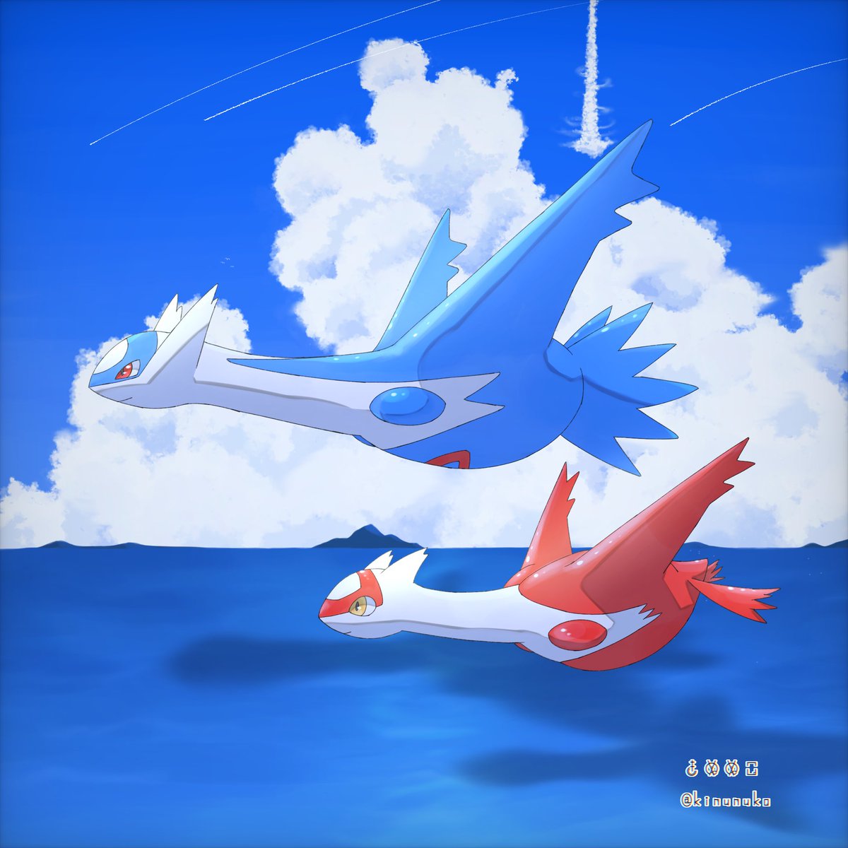 kinunuko's tweet photo. お散歩

#ポケモンイラスト
#ラティアス #ラティオス https://t.co/Cufa5FmLUl