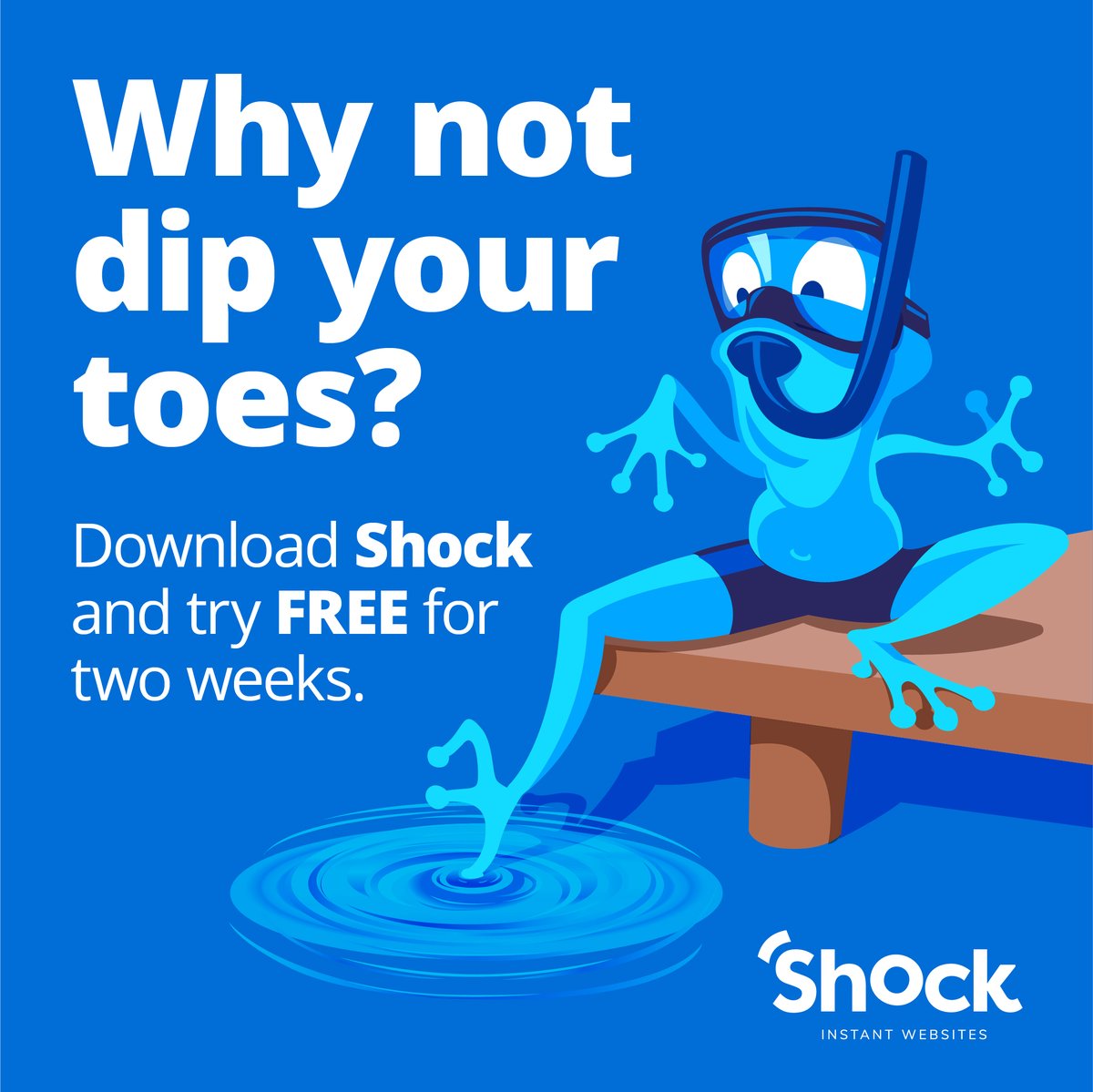 We know you'll love Shock which is why we're giving you a no obligation try. No need to provide your credit card details, in fact you can continue to play around offline after your two weeks are up! shock.n8.nz #MakeTheLeap #websitedesign  #freetrial #webbuilder