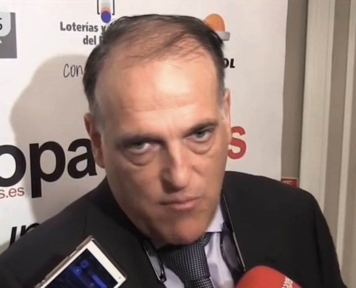 Somhiseremfcb's tweet photo. 🗣️Javier Tebas: “Al Madrid se le ha visto remontar ligas con 7-8 puntos de diferencia en 9-10 partidos. Queda mucha liga. Solo imaginar que el Madrid gane en el Nou Camp y ya no estaría a 9 estaría solo a 6”. https://t.co/4djNRTgACv