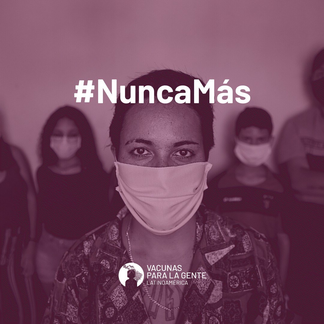 SDJ_AC's tweet photo. Tres años con avances en innovación científica y una enorme movilización de recursos públicos para desarrollar vacunas, pruebas y tratamientos eficaces. 
Pero, también tres años de una respuesta mundial frenada por la avaricia y el nacionalismo. 
A una voz decimos: #NuncaMás https://t.co/GpMSu3k8al