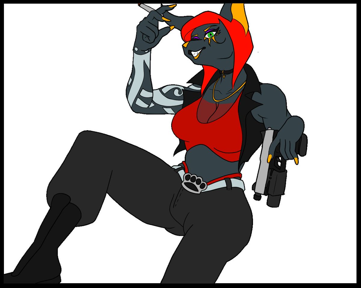 StickystoneArts's tweet photo. No thoughts, so she welcomed herself in with her MK23.
 Name: Anak'SuNamun Nuru Oseye

#furryart #Mucle_Woman #Anubian_Jakal #Anak_Sunamun_Nuru_Oseye https://t.co/KJ5EExPMfp