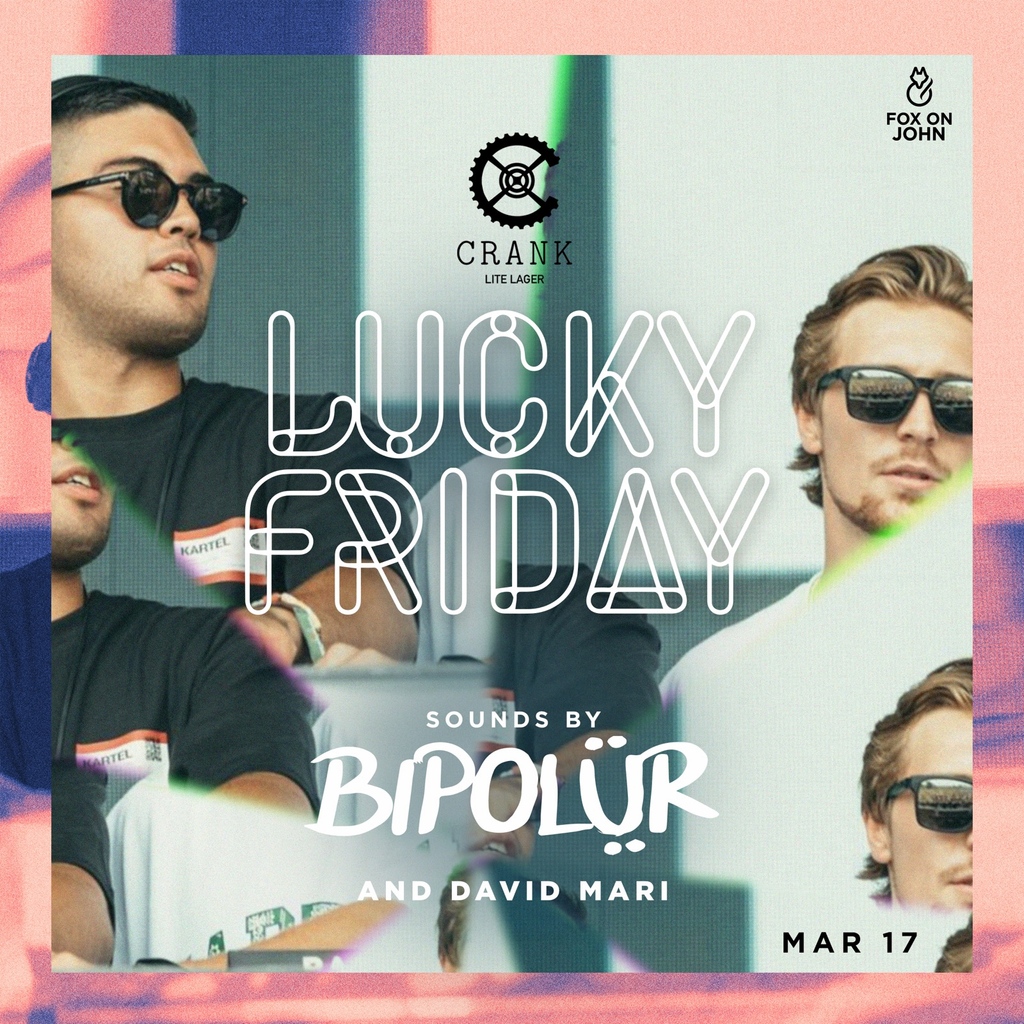 We're going to be up all night to get lucky! 🍀

Join us for an epic St. Patrick's Day evening celebration this Friday with musical experiences by <a href="/BipolurMusic/">BIPOLUR</a> and <a href="/DavidMarii/">David Mari</a>

Book a reso at FoxonJohn.ca