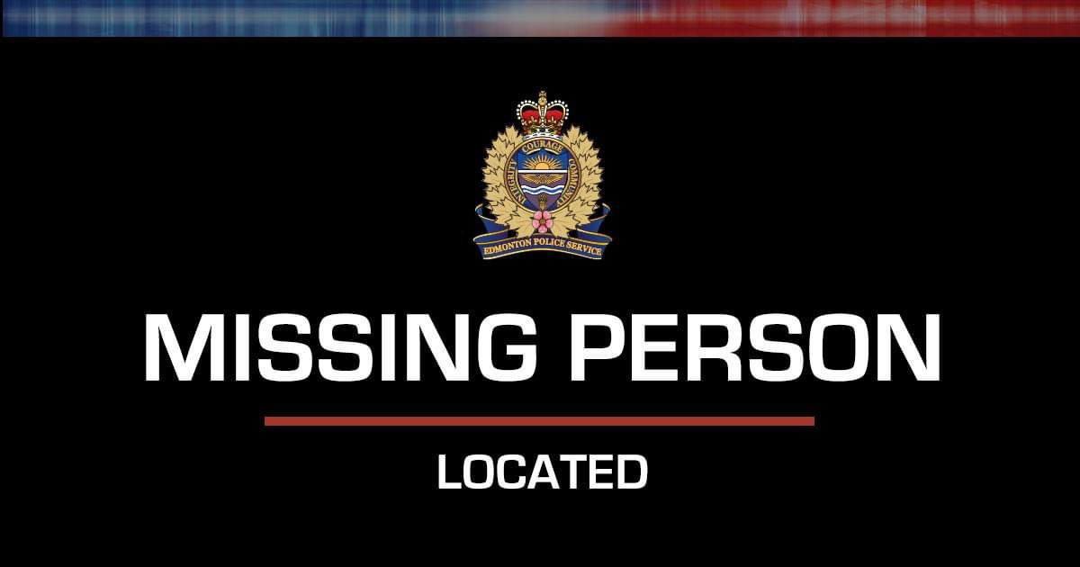 edmontonpolice's tweet photo. Please be advised that the 35-year-old male reported missing earlier this afternoon has since been located safe and unharmed. https://t.co/DqO8z7ieON