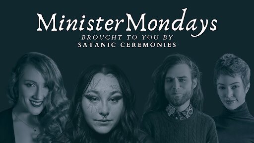 SatanicTv's tweet photo. Check out all the Minister Mondays you may have missed in the archives now on TST TV!

Join hosts Riley Phoebus, Ada King, and Maryline Spicy as they interview fellow Ministers of Satan in this series brought to you by Satanic Ceremonies.

https://t.co/xLlJ8W74V6 https://t.co/uJgK3lKL9n
