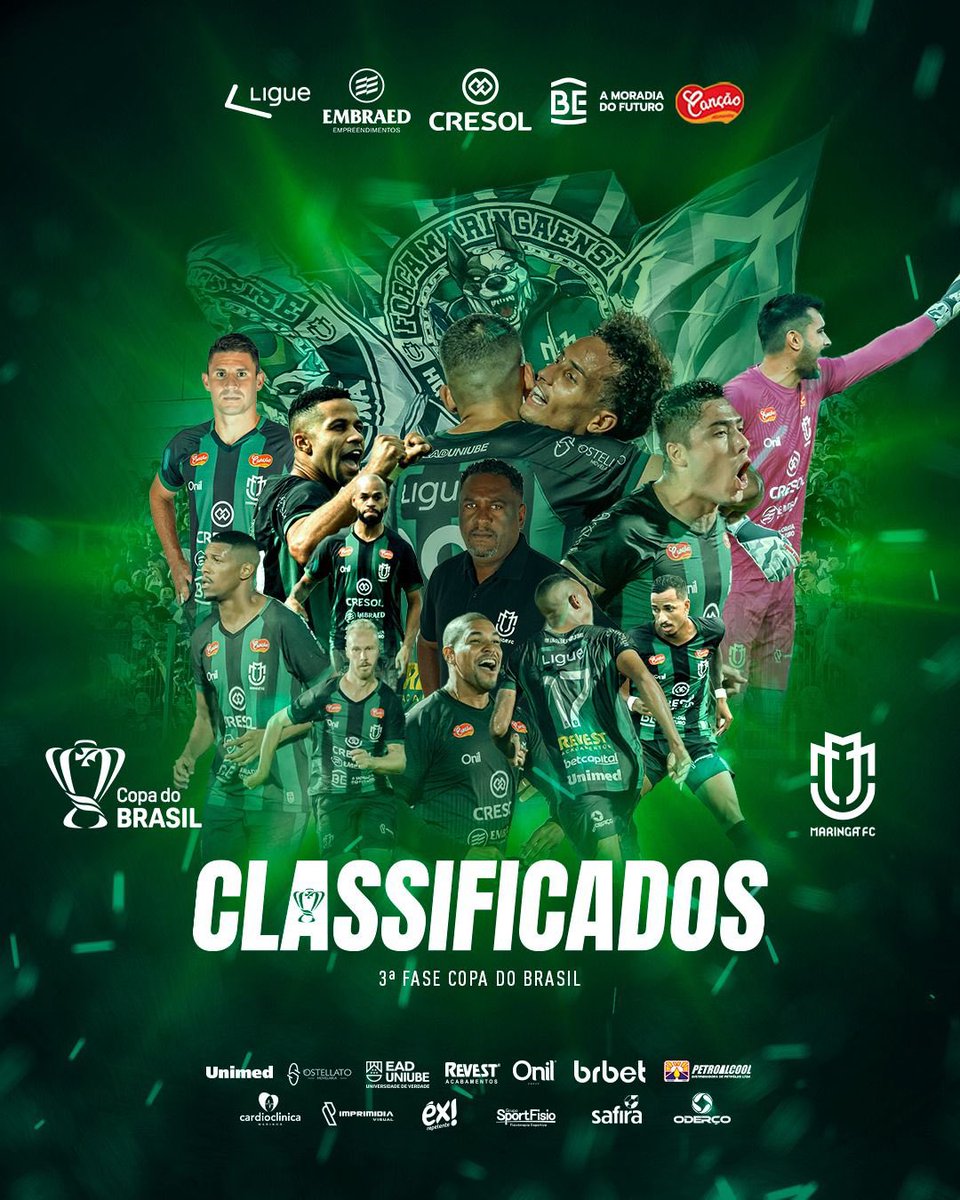 maringafc's tweet photo. MEU DEUS DO CÉU EU NÃO ACREDITO, ESTAMOS NA TERCEIRA FASE DA COPA DO BRASIL! AAAAAAAAH EU TÔ MALUCO! 

Com uma festa linda nas arquibancadas, vencemos a equipe do Marcílio Dias por 2 a 0 com gols de Morelli e Robertinho e estamos na terceira fase da @CopaDoBrasilCBF! 

#maringafc https://t.co/uMvIesWGL1