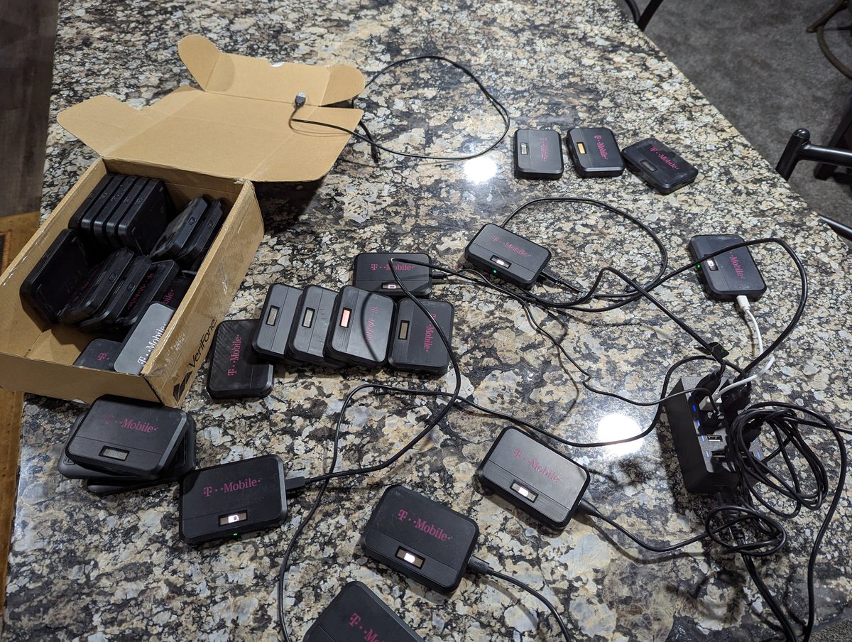 hackspaceio's tweet photo. Make sure to come to the @_kernelcon_ hardware hacking village.  Unlock a carrier locked hotspot, change the IMEI, and take it home (for a small fee!). Other crazy cool stuff too!  #hhv https://t.co/r1vZQ2G9d7
