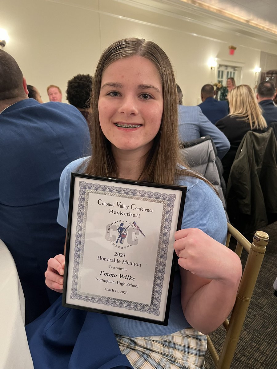 Congrats to Emma at the CVC 🏀banquet!
